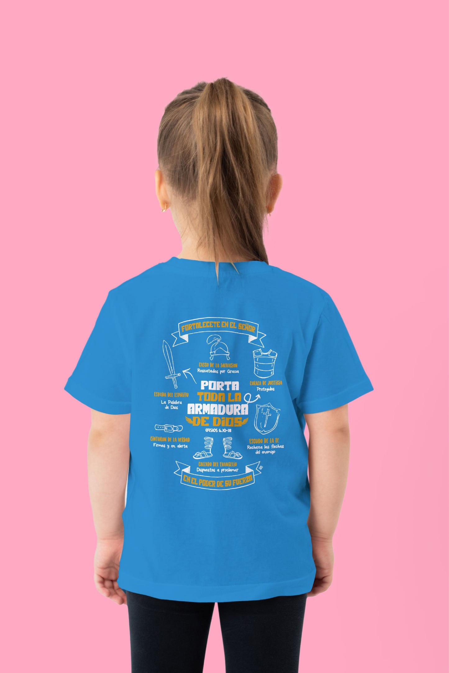 Playera Cristiana Infantil Armadura de Dios | Xtomorfosis Niños
