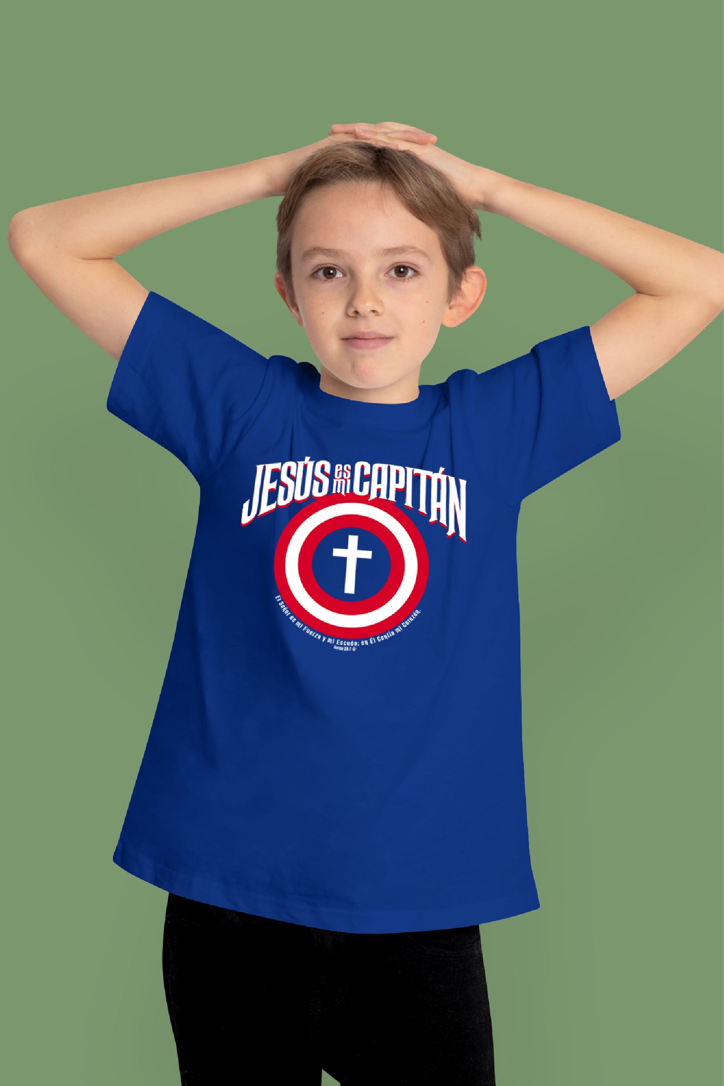 Playera Cristiana Infantil Capitán Jesús | Xtomorfosis Niños