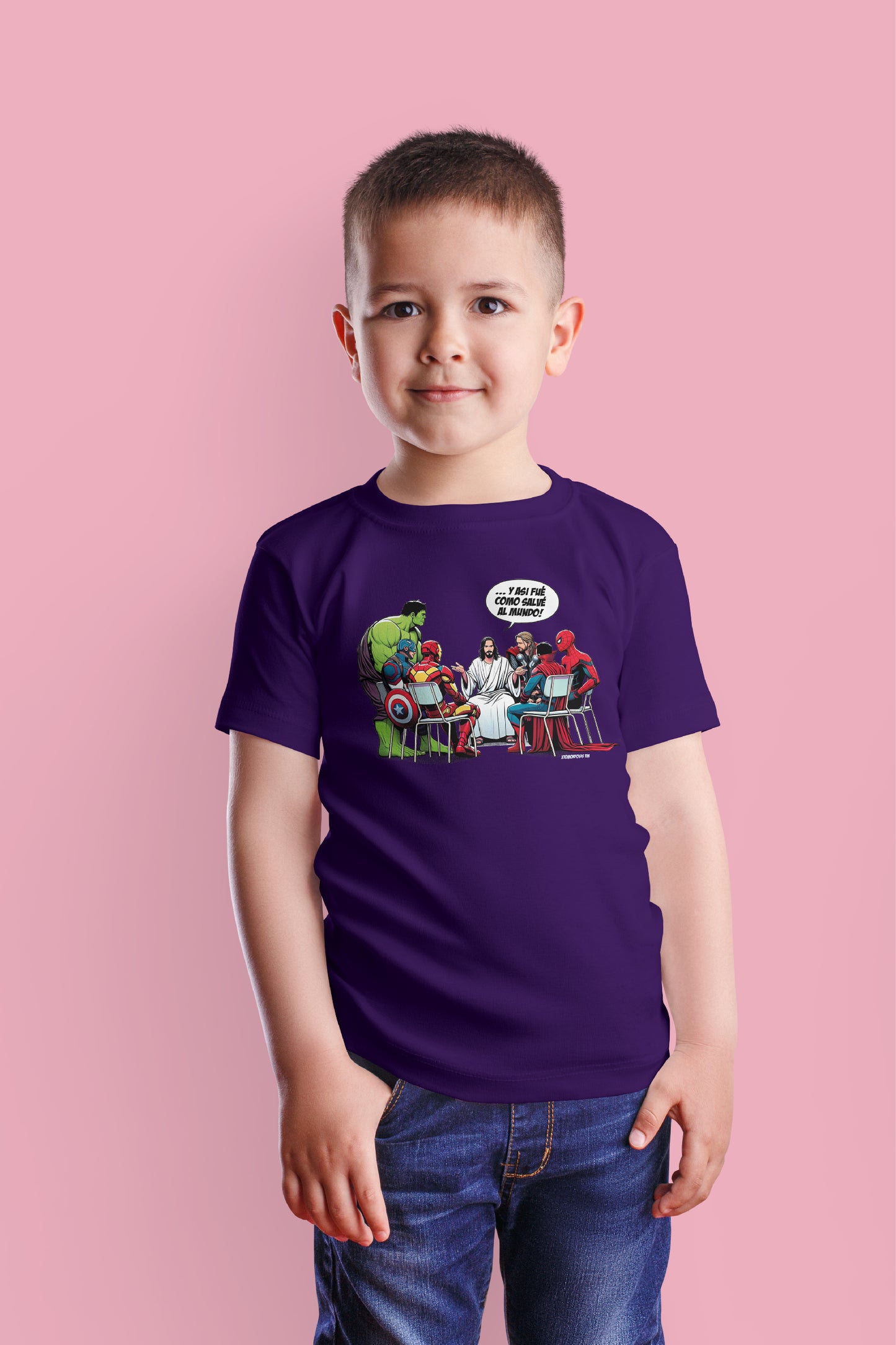Playera Cristiana Jesús Superhéroe | Xtomorfosis Niños
