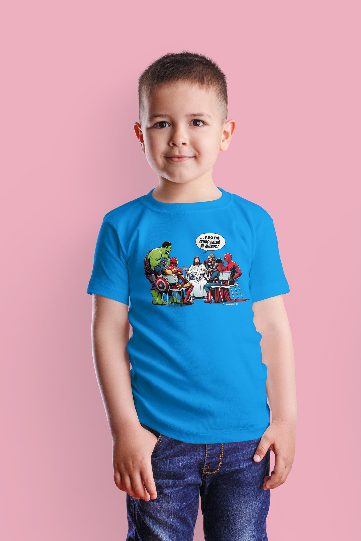 Playera Cristiana Jesús Superhéroe | Xtomorfosis Niños