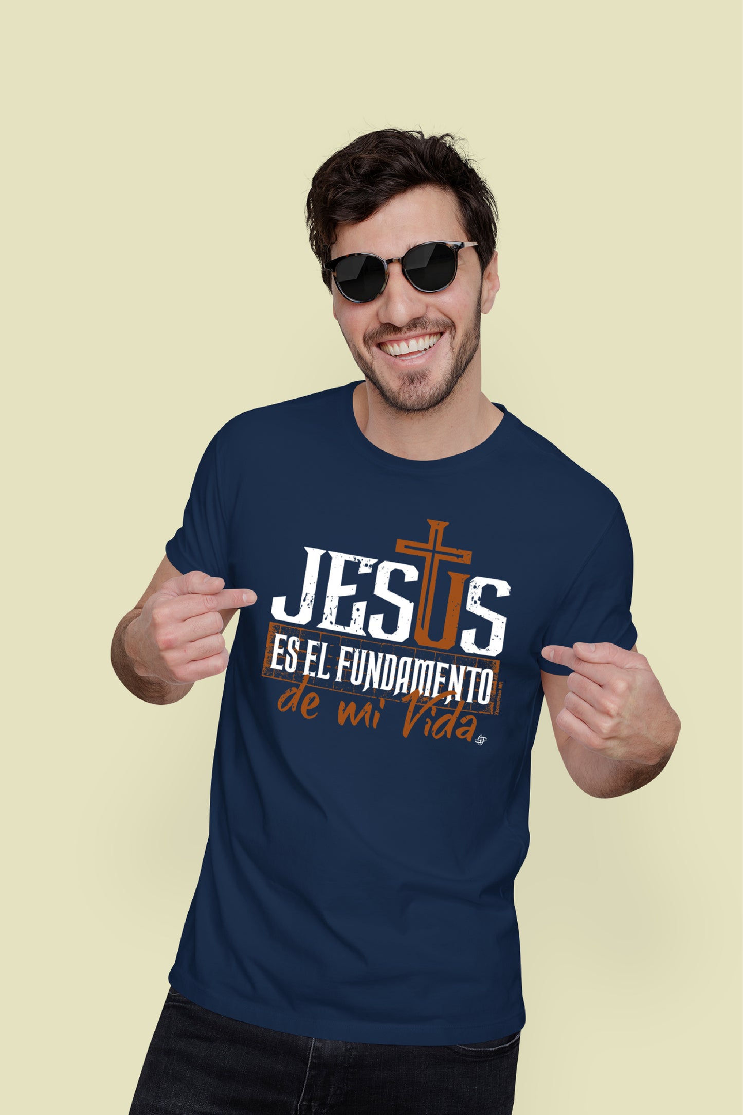 Playera Cristiana Fundamento Jesús | Xtomorfosis