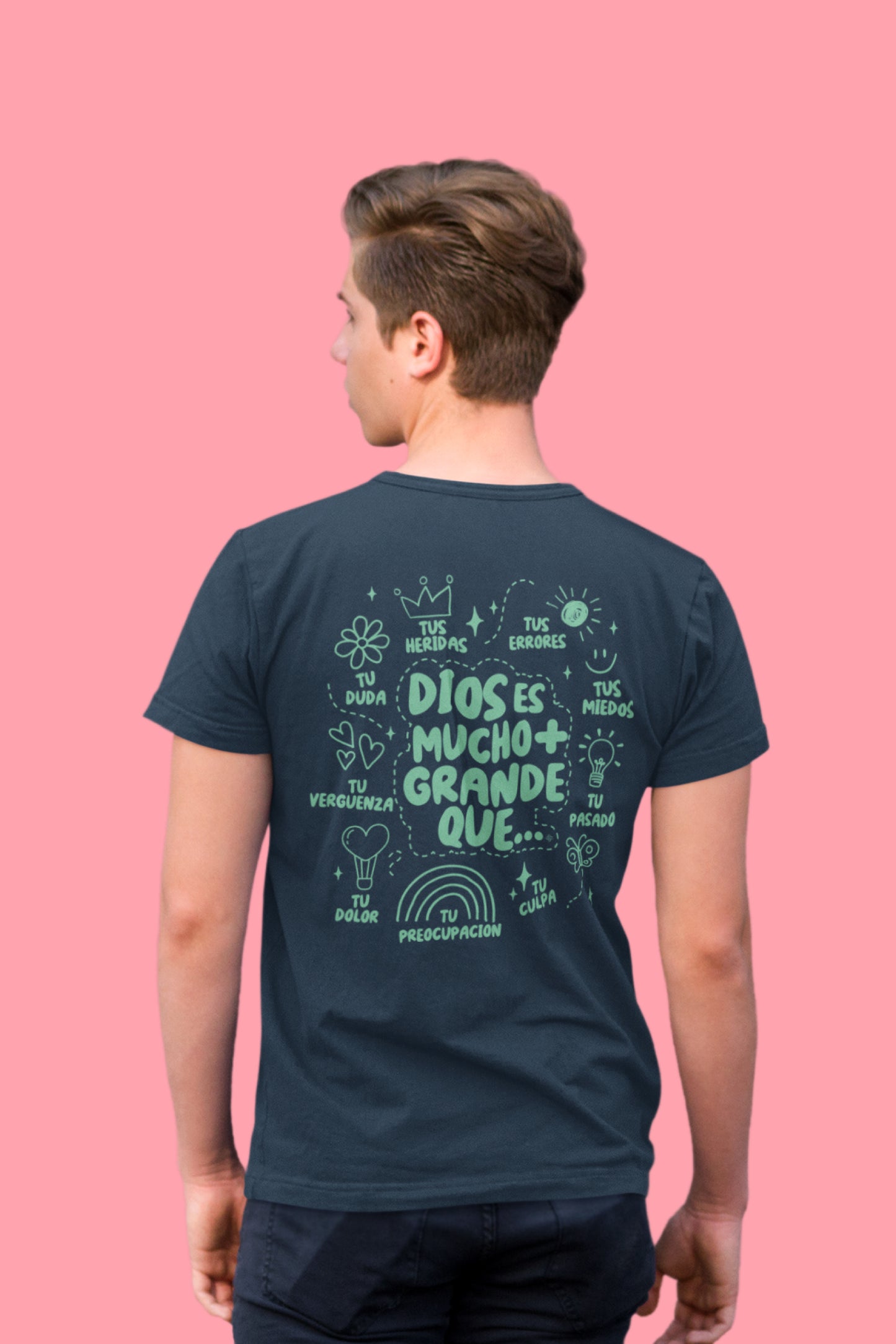 Playera Cristiana Dios es Más Grande | Xtomorfosis