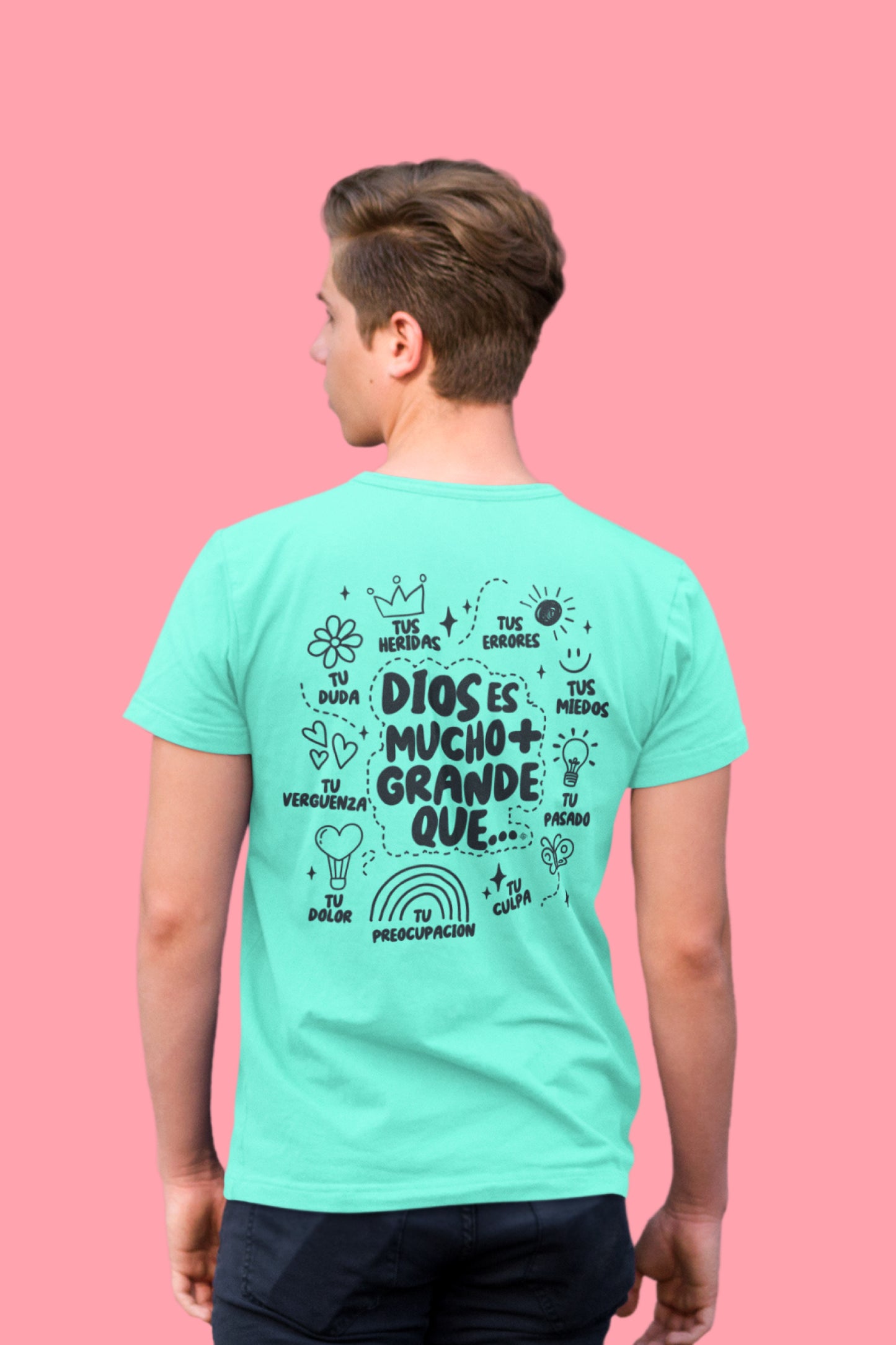 Playera Cristiana Dios es Más Grande | Xtomorfosis