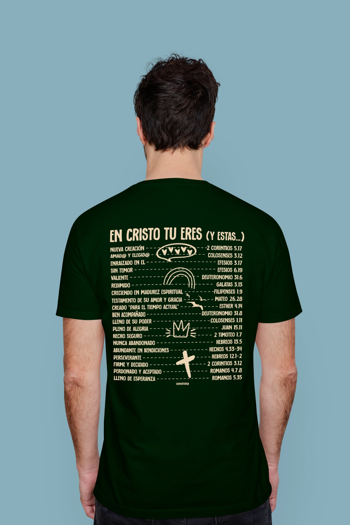 Playera Cristiana En Cristo | Xtomorfosis