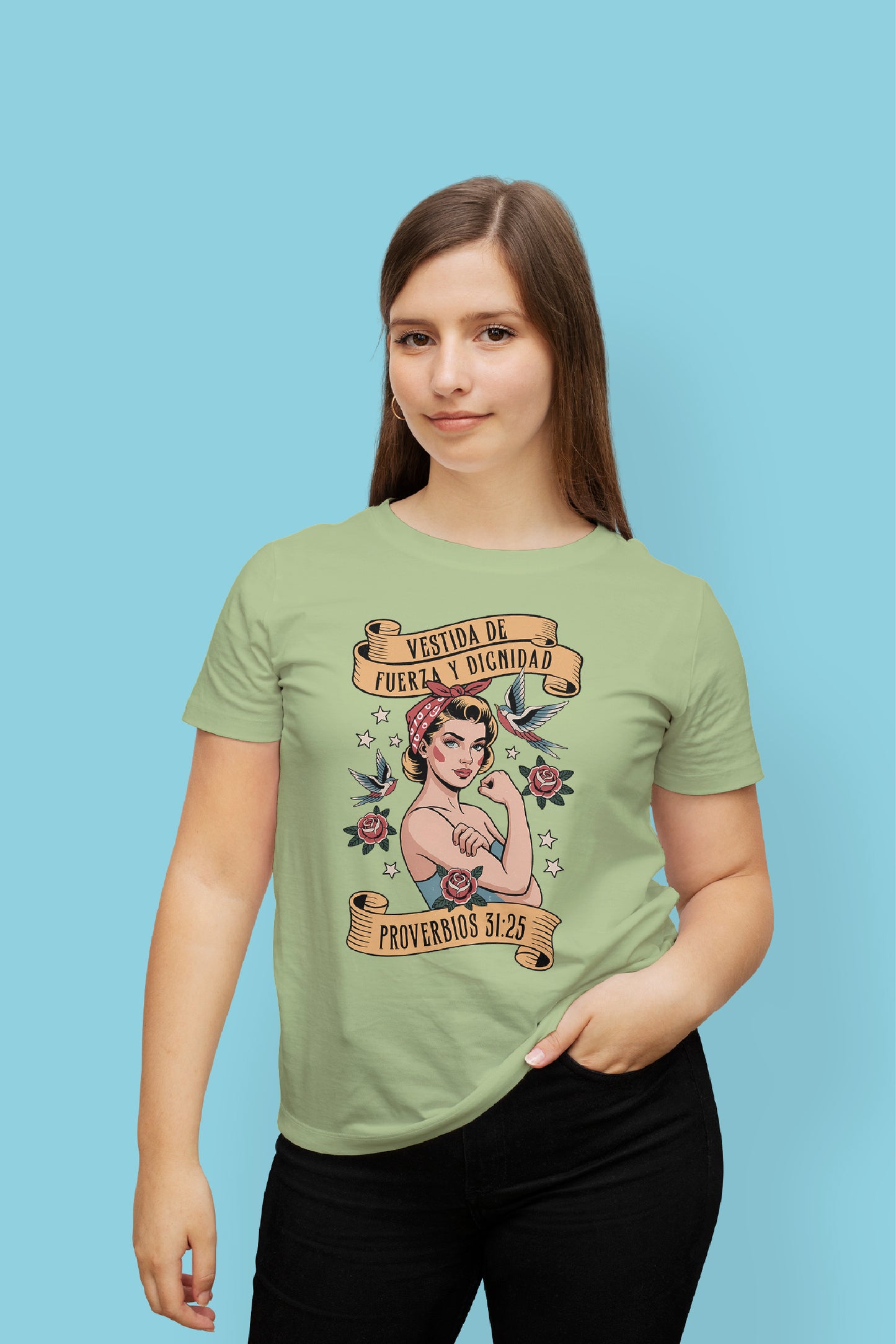 Playera Cristiana Fuerza y Dignidad | Xtomorfosis Dama