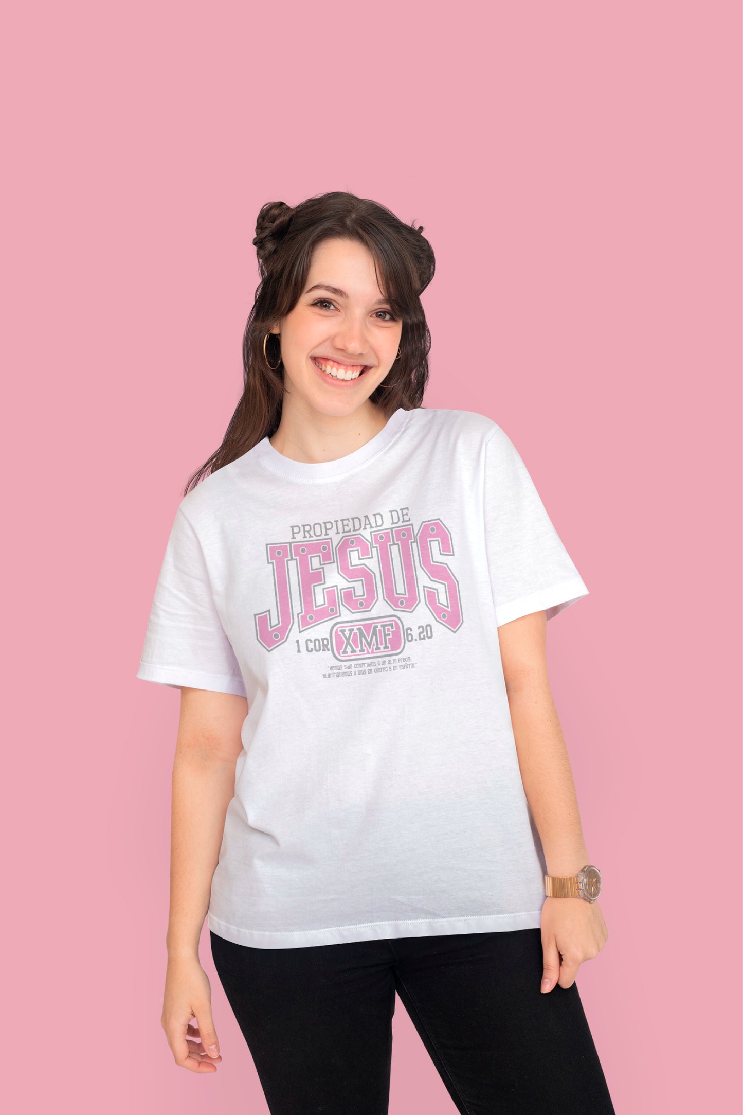 Playera Cristiana Propiedad de Jesús | Xtomorfosis Dama