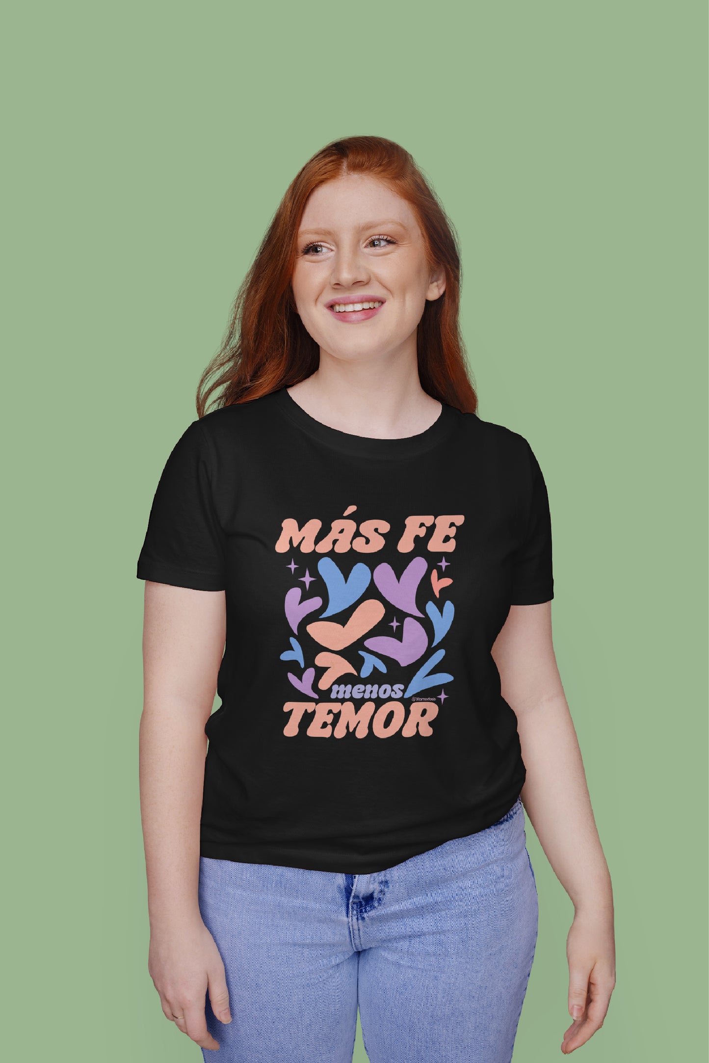 Playera Cristiana Más Fe | Xtomorfosis Dama