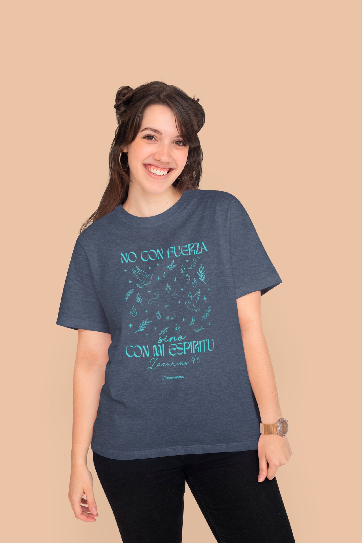 Playera Cristiana Con mi Espíritu | Xtomorfosis Dama