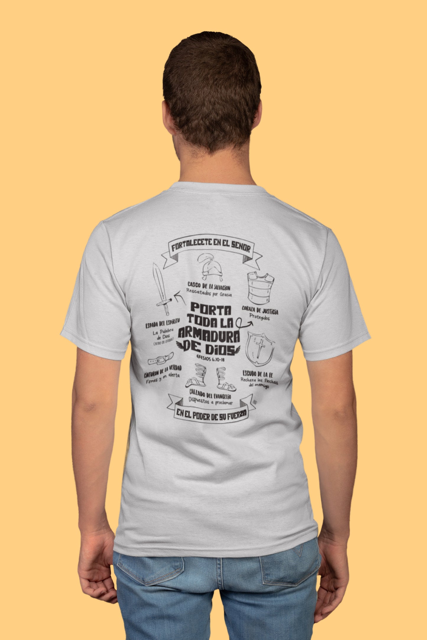 Playera Cristiana Armadura de Dios | Xtomorfosis