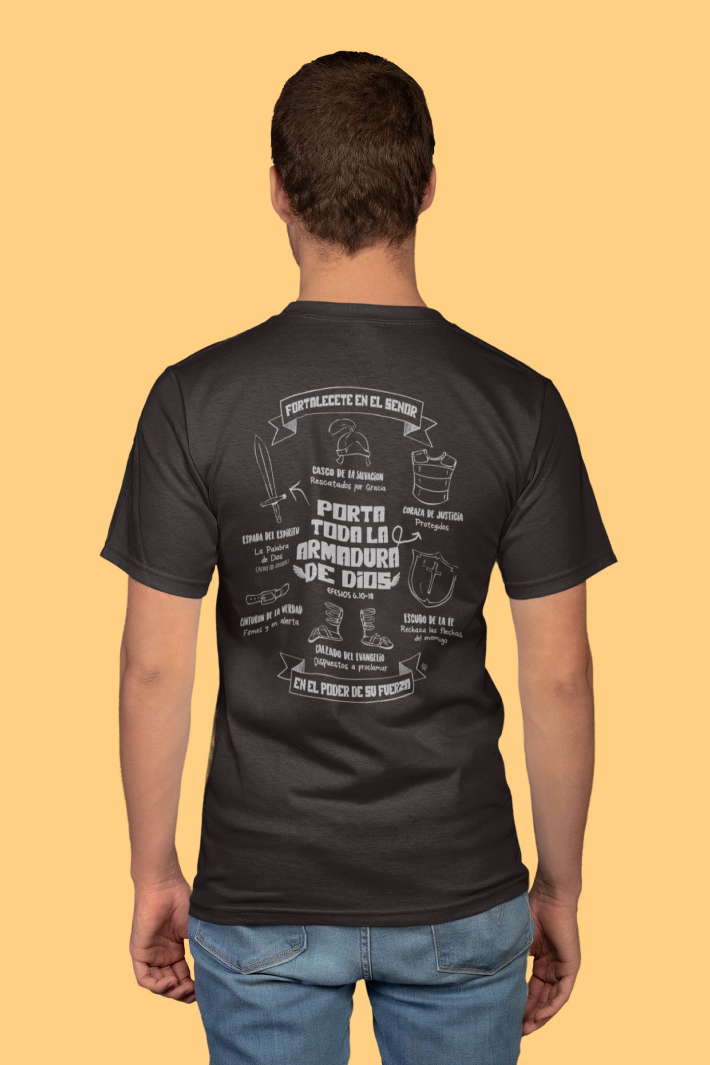 Playera Cristiana Armadura de Dios | Xtomorfosis