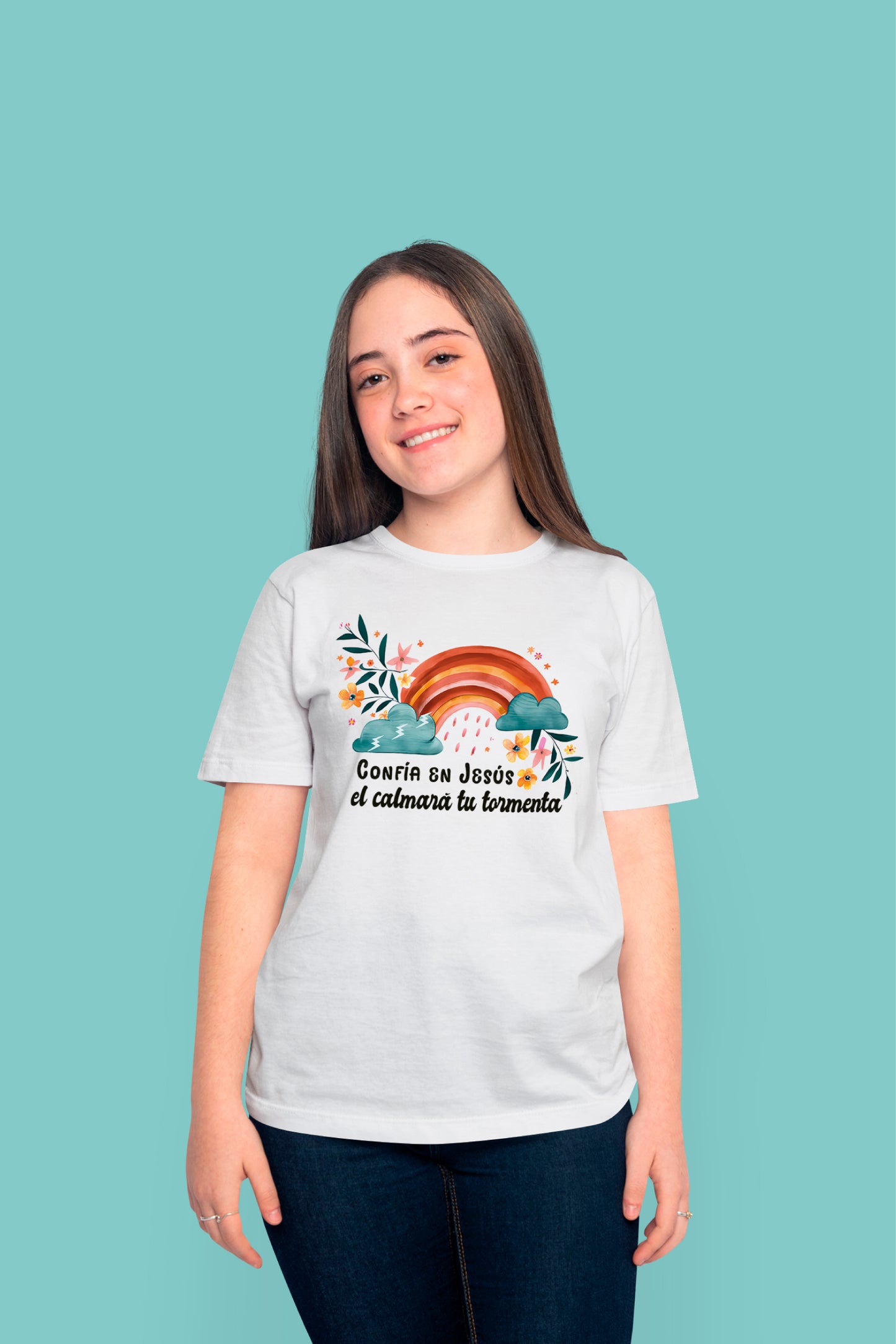 Playera Cristiana Tormenta Jesús | Xtomorfosis Dama