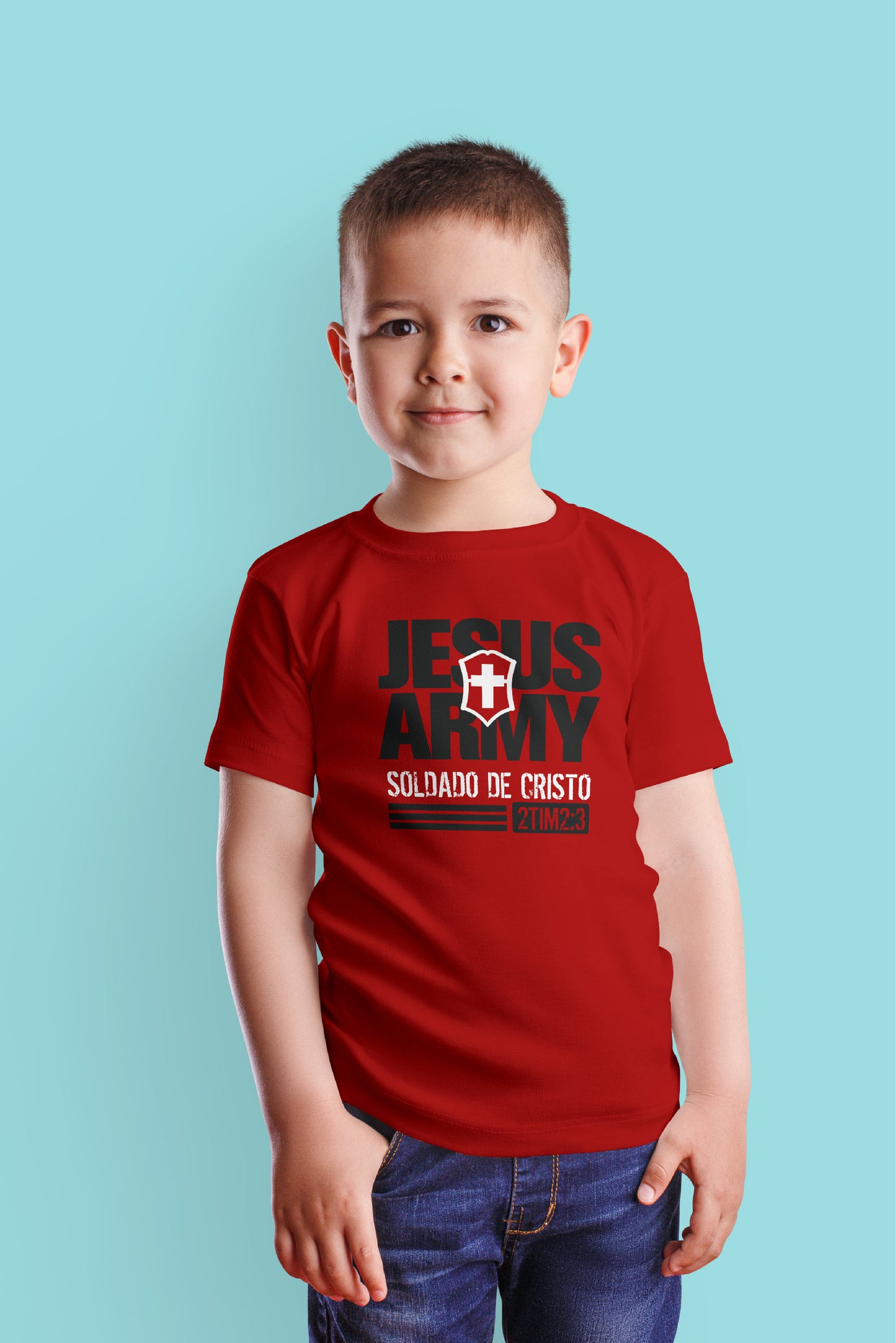 Playera Cristiana Infantil Army | Xtomorfosis Niños