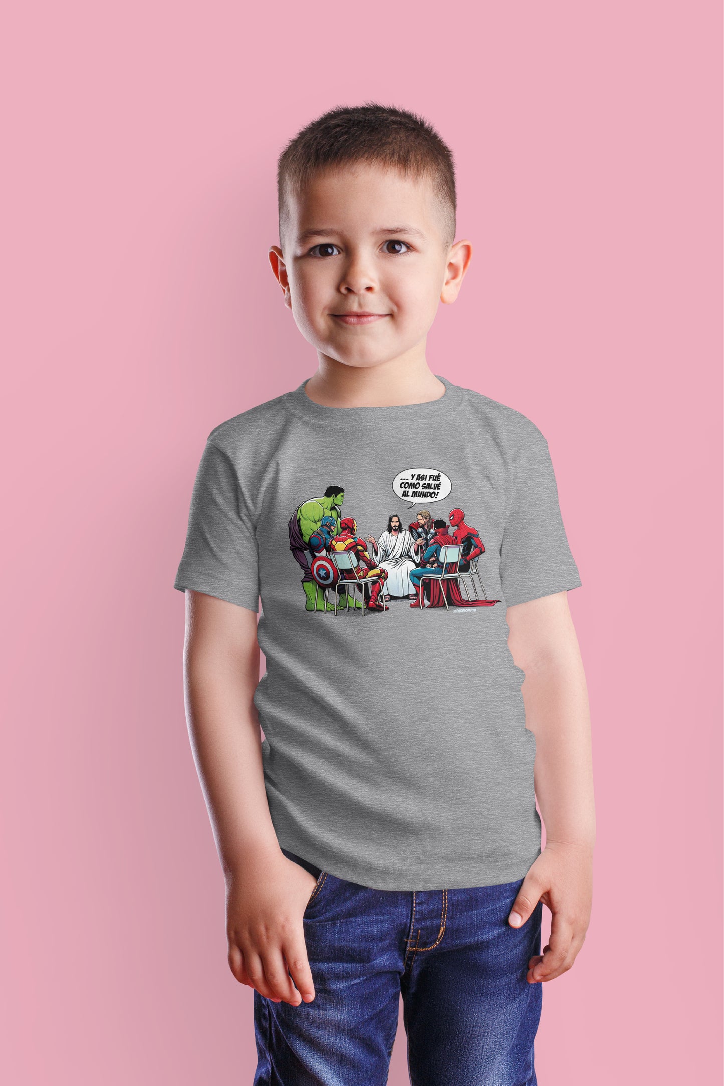 Playera Cristiana Jesús Superhéroe | Xtomorfosis Niños