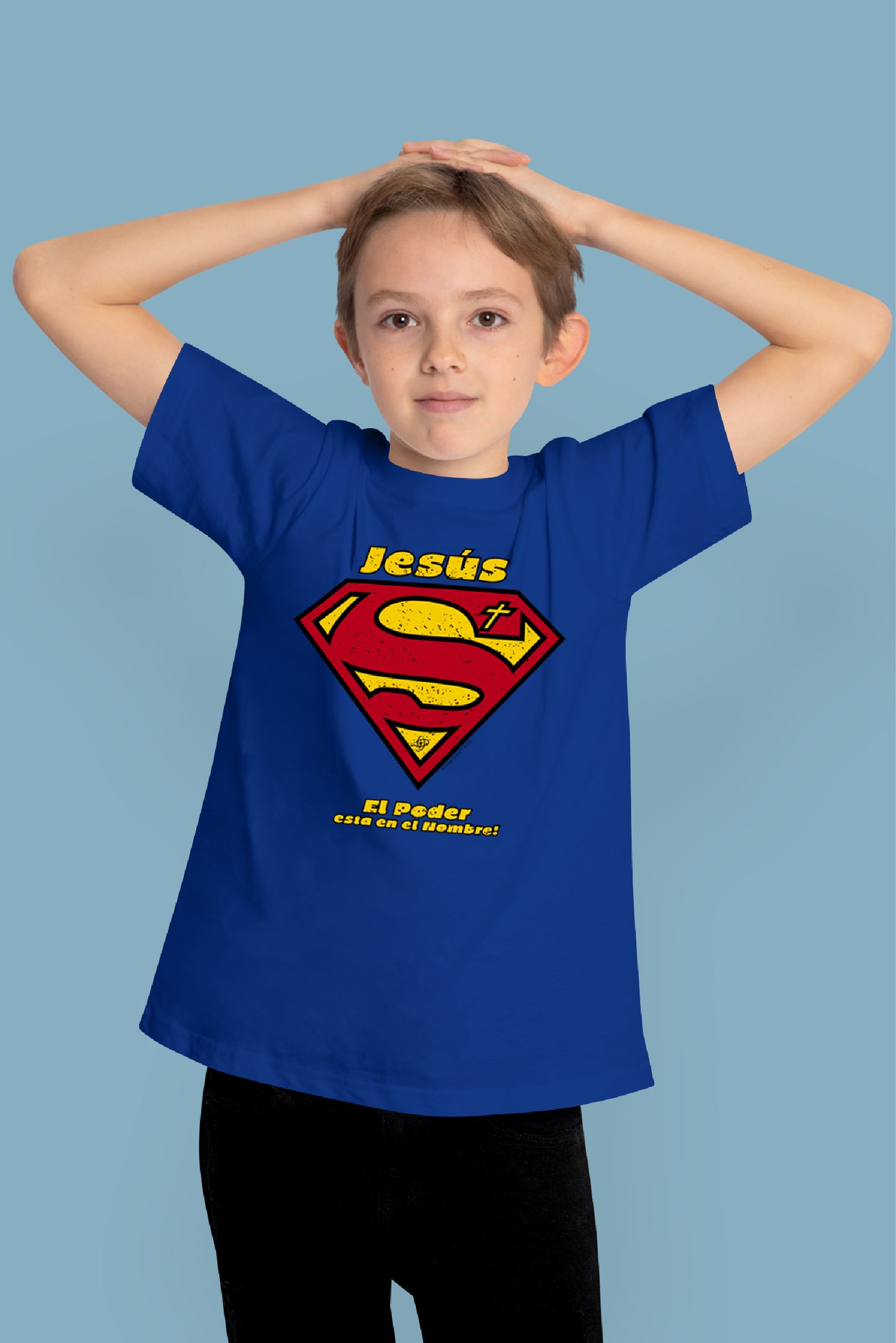 Playera Cristiana Infantil Jesús Superman | Xtomorfosis Niños