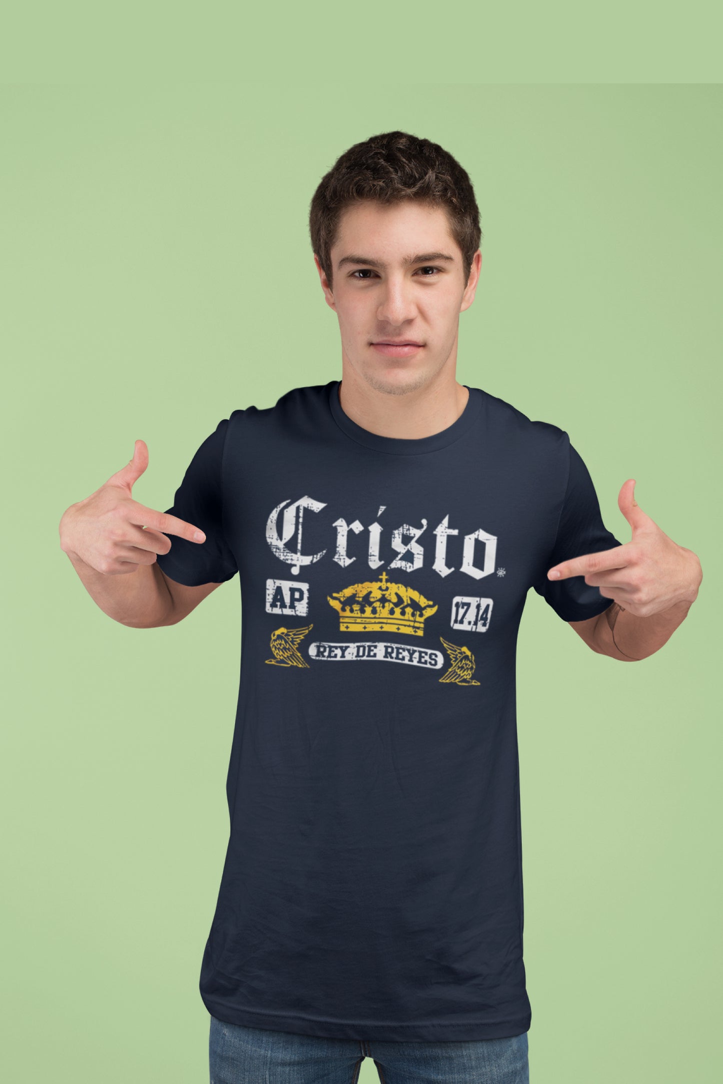 Playera Cristiana Corona Cristo Rey de Reyes | Xtomorfosis