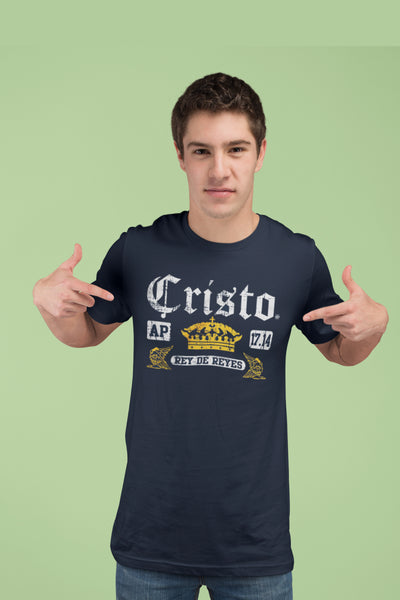 Playera Cristiana Corona Cristo Rey de Reyes | Xtomorfosis