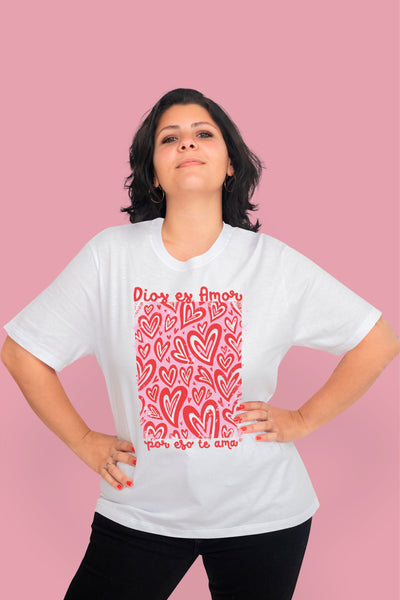 Playera Cristiana Dios es Amor | Xtomorfosis Dama