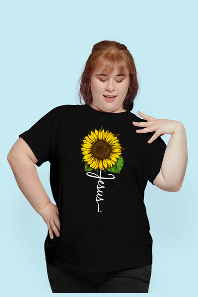 Playera Cristiana Jesús Girasol | Xtomorfosis Dama