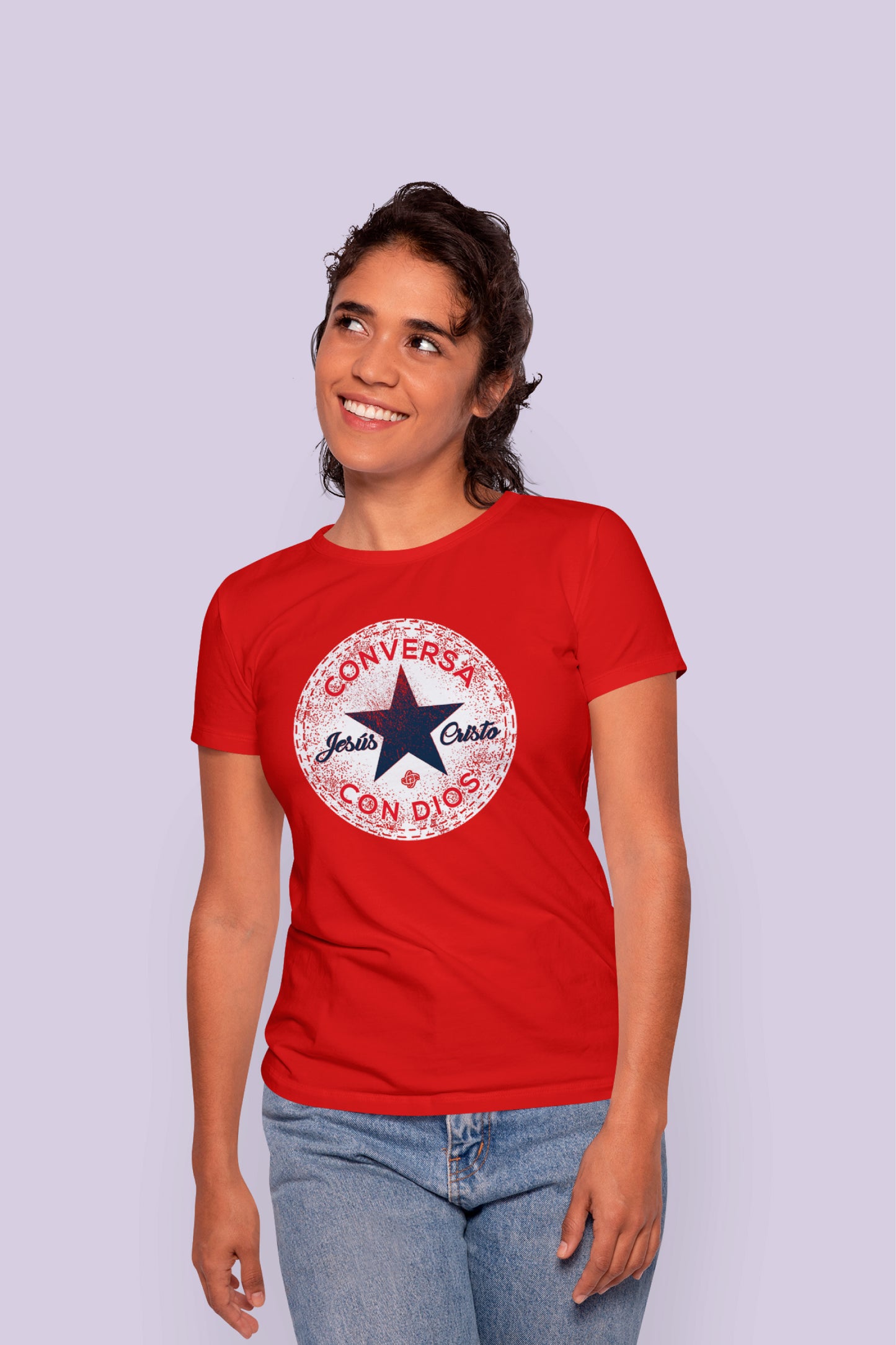 Playera Cristiana Conversa con Dios | Xtomorfosis Dama