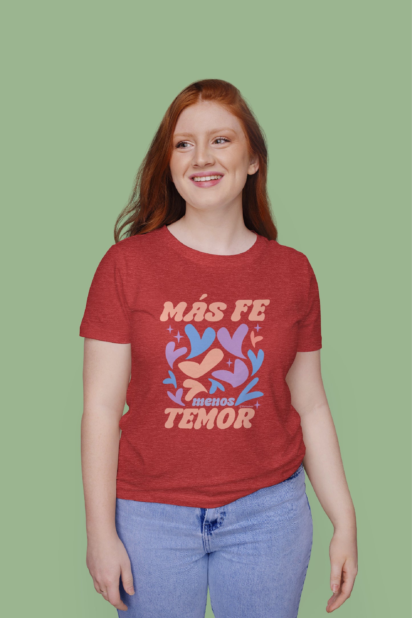 Playera Cristiana Más Fe | Xtomorfosis Dama