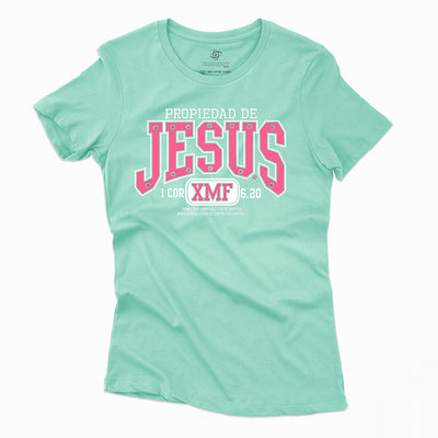 Playera Cristiana Propiedad de Jesús | Xtomorfosis Dama