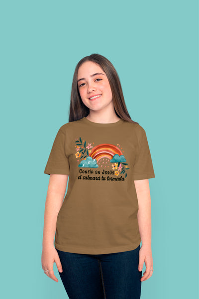 Playera Cristiana Tormenta Jesús | Xtomorfosis Dama